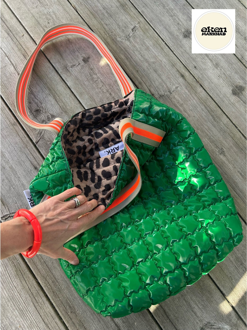 Tote green/leo