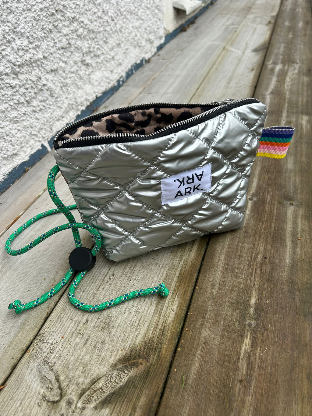 Mobo Bag Metallic Silver/Leo