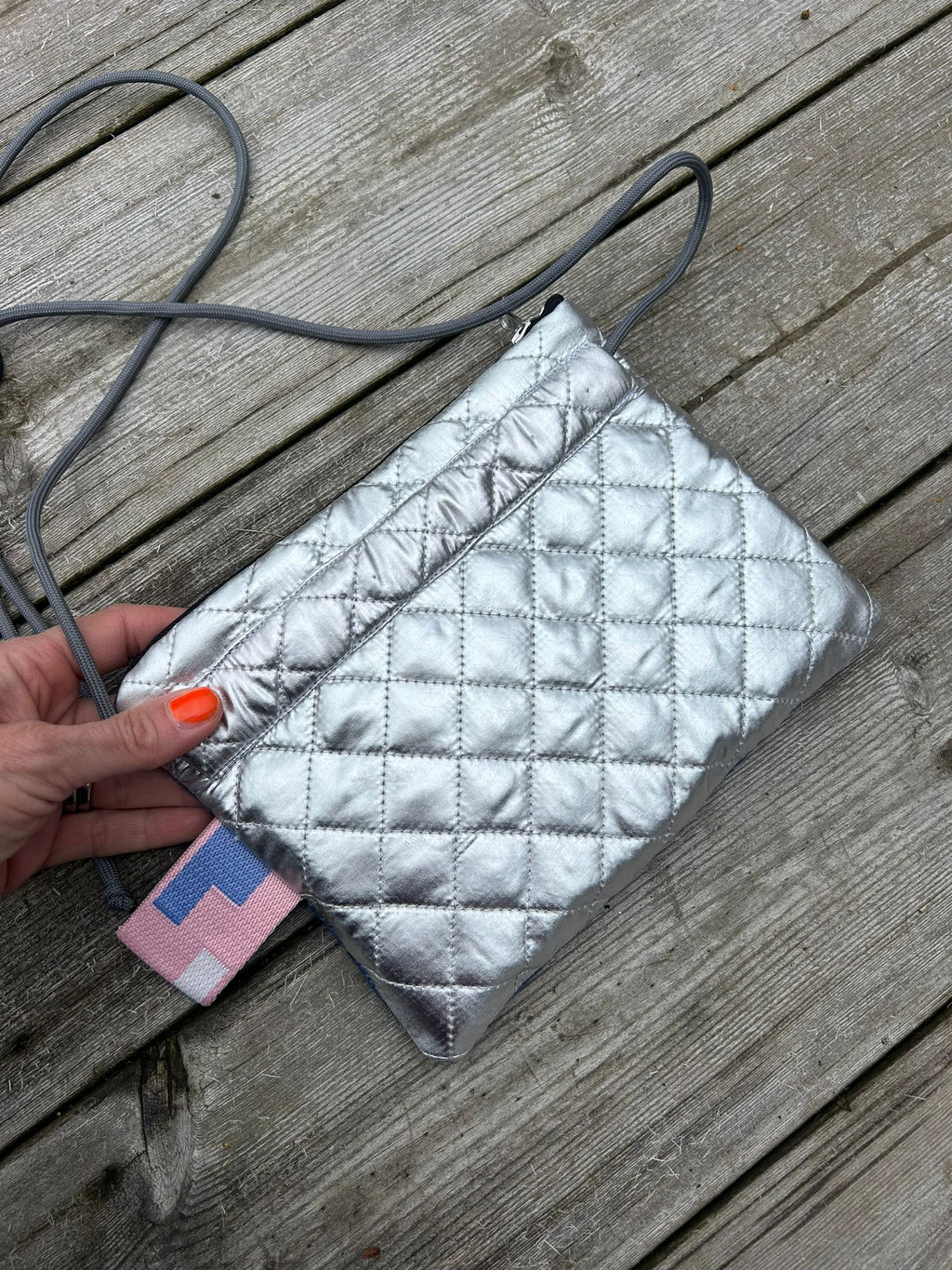 Mini bag Blue/Silver