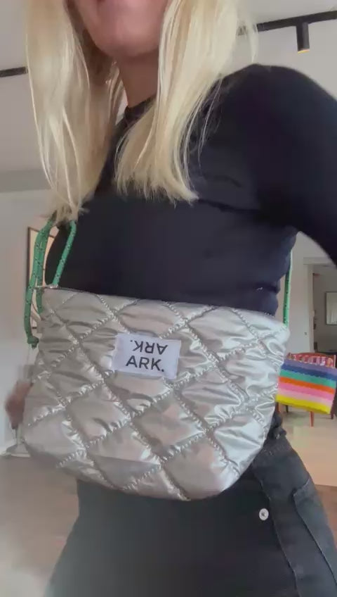 Mobo Bag Metallic Silver/Leo