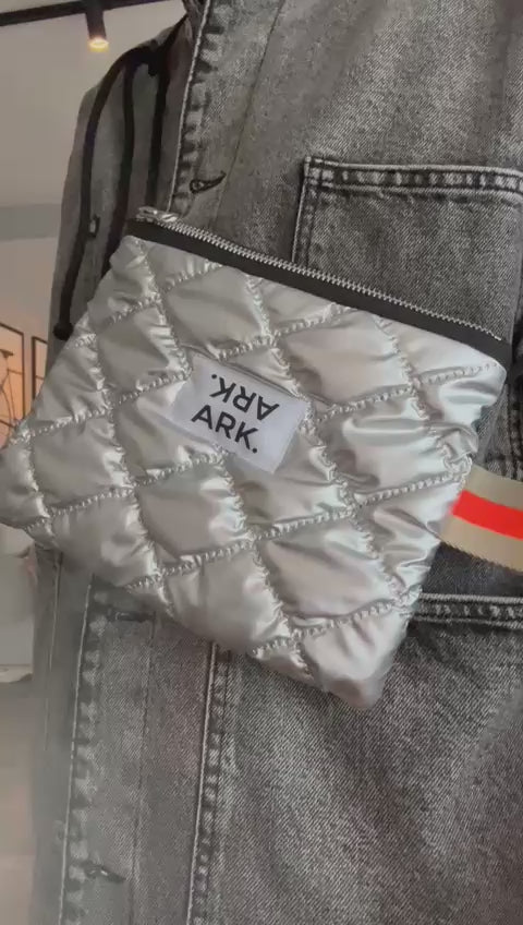 Mini bag Metallic Silver/Black